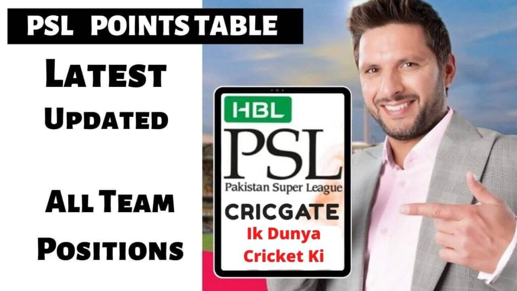 PSL Points Table