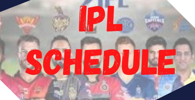 IPL Schedule 2021